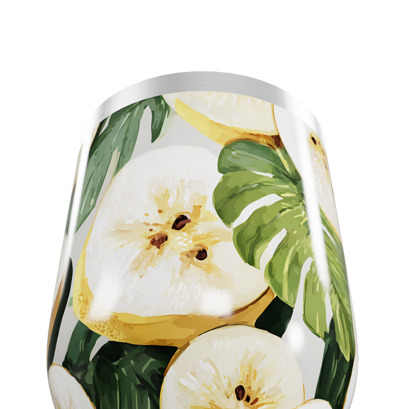 Copo Térmico Slim - Floral Tropical Aço Inox