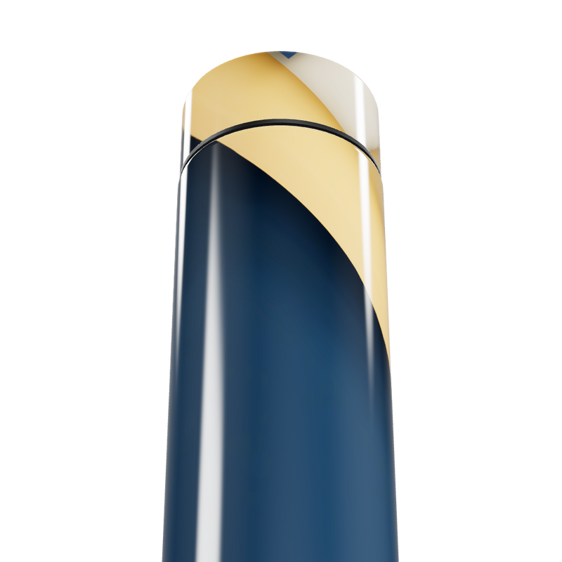 Garrafa Térmica Touch - Azul e Dourado Digital