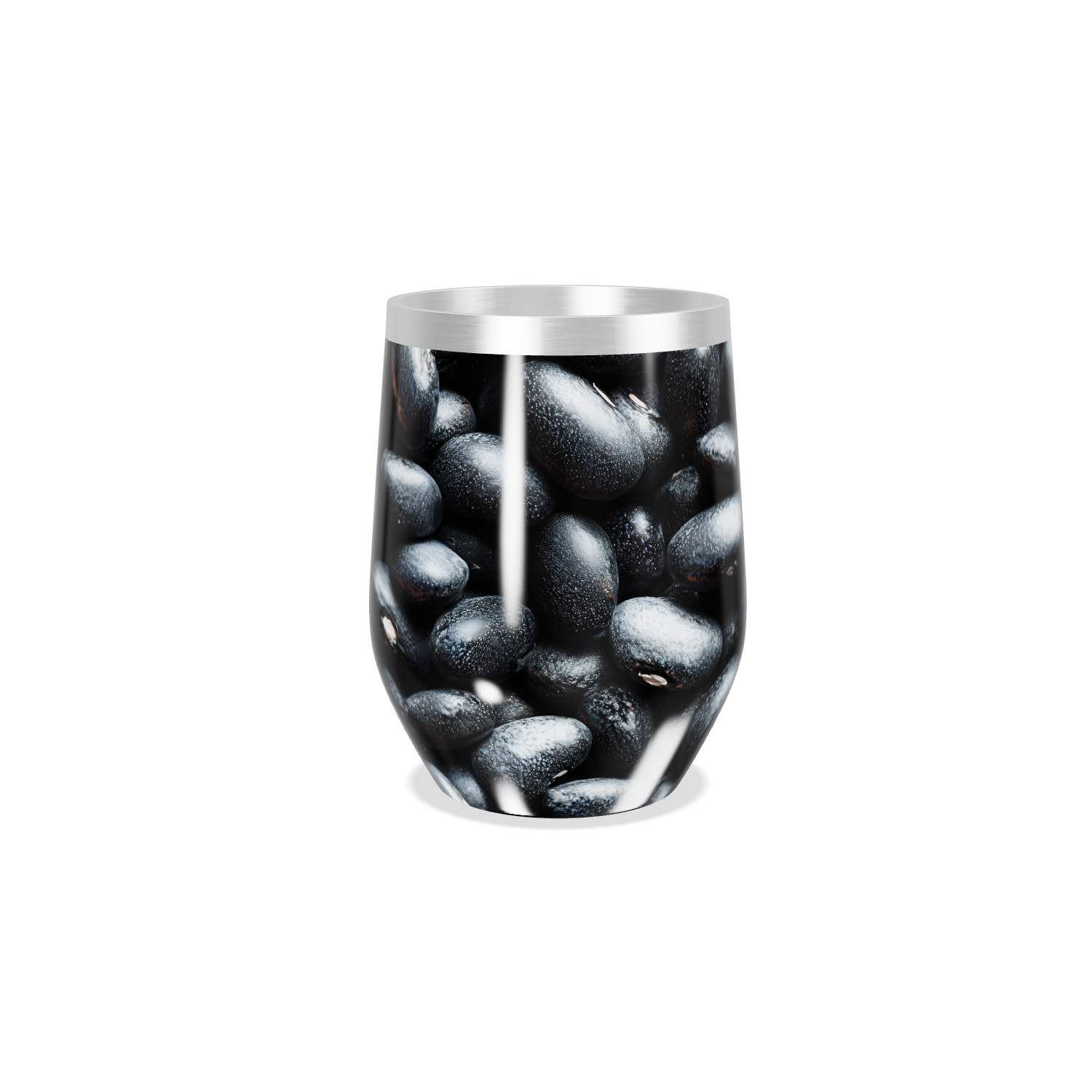 Copo Térmico Slim - Estampa Grãos Preto