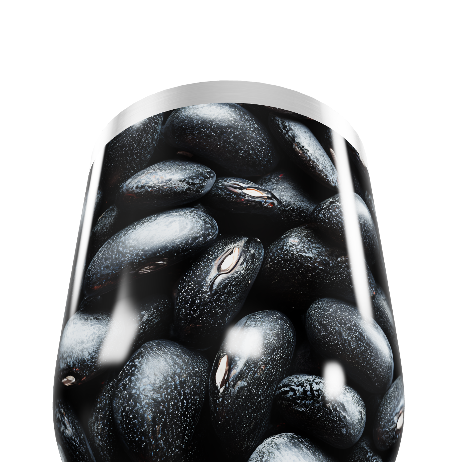 Copo Térmico Slim - Estampa Grãos Preto