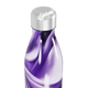 Garrafa Inox - Roxa com Estampa Abstrata