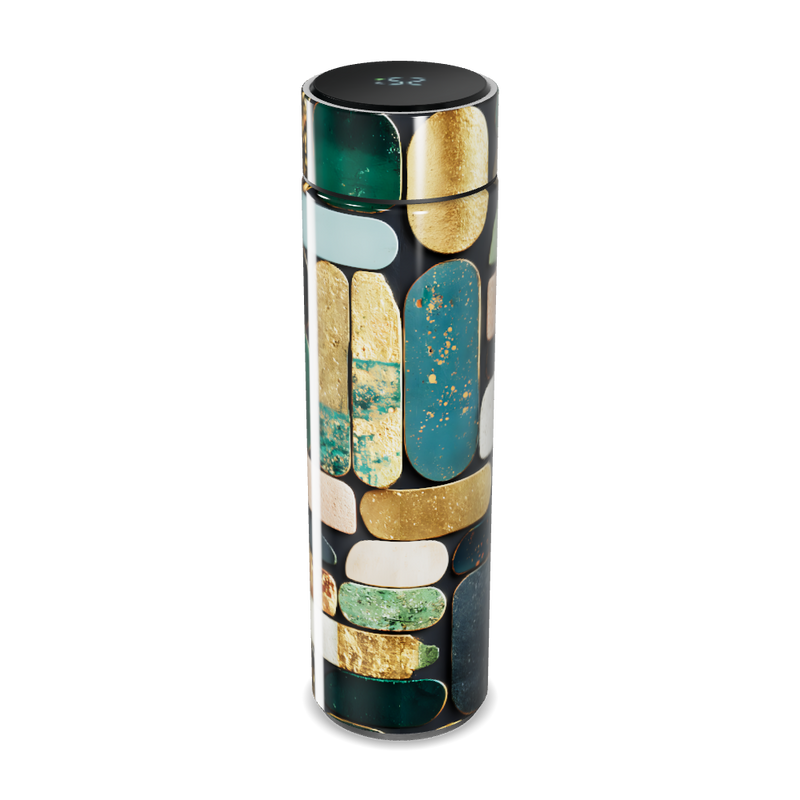 Garrafa Térmica Touch - Estampa Pedras Coloridas