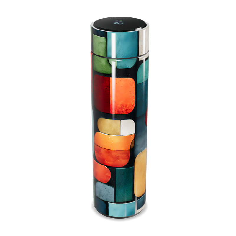 Garrafa Térmica Touch - Estampada Colorida Inox