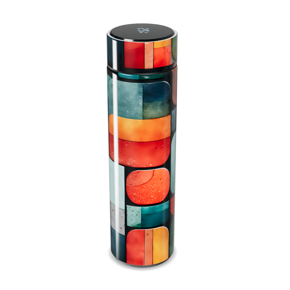 Garrafa Térmica Touch - Estampada Colorida Inox