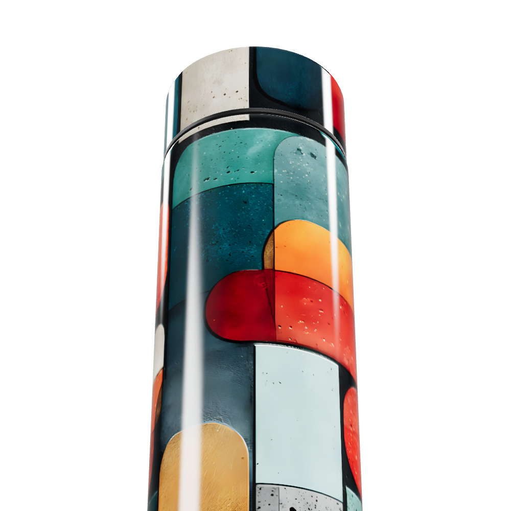 Garrafa Térmica Touch - Estampada Colorida Inox