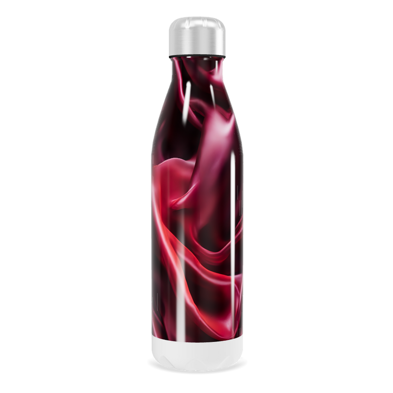 Garrafa Inox - Estampa Abstrata Rosa