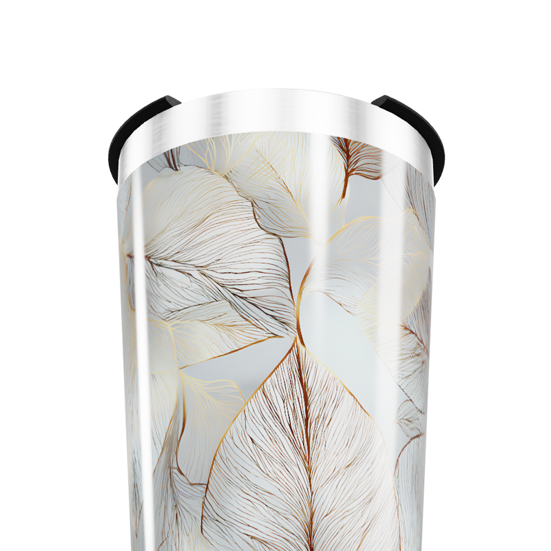 Copo Térmico - Folhas Metálicas Clara