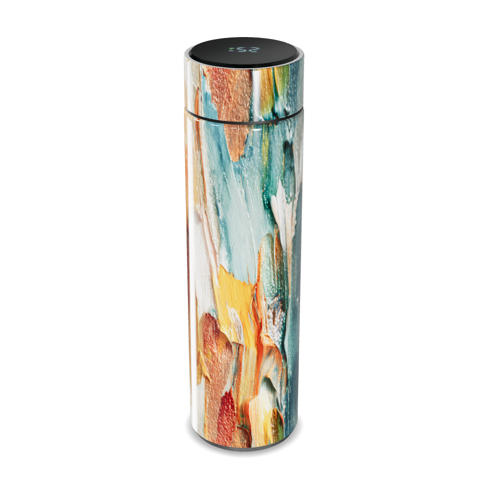 Garrafa Térmica Touch - Estampa Abstrata Colorida