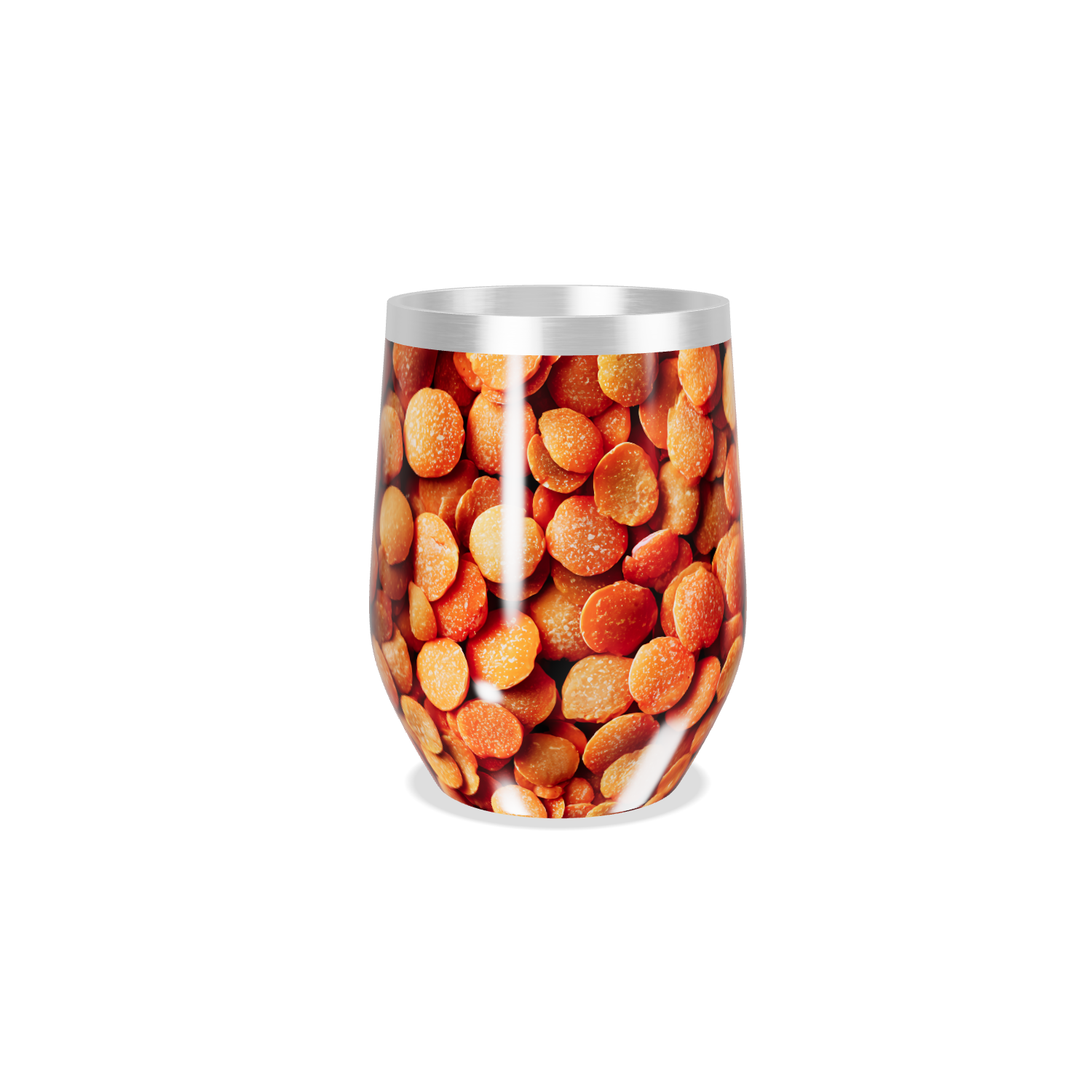 Copo Térmico Slim - Estampa Laranja Grãos