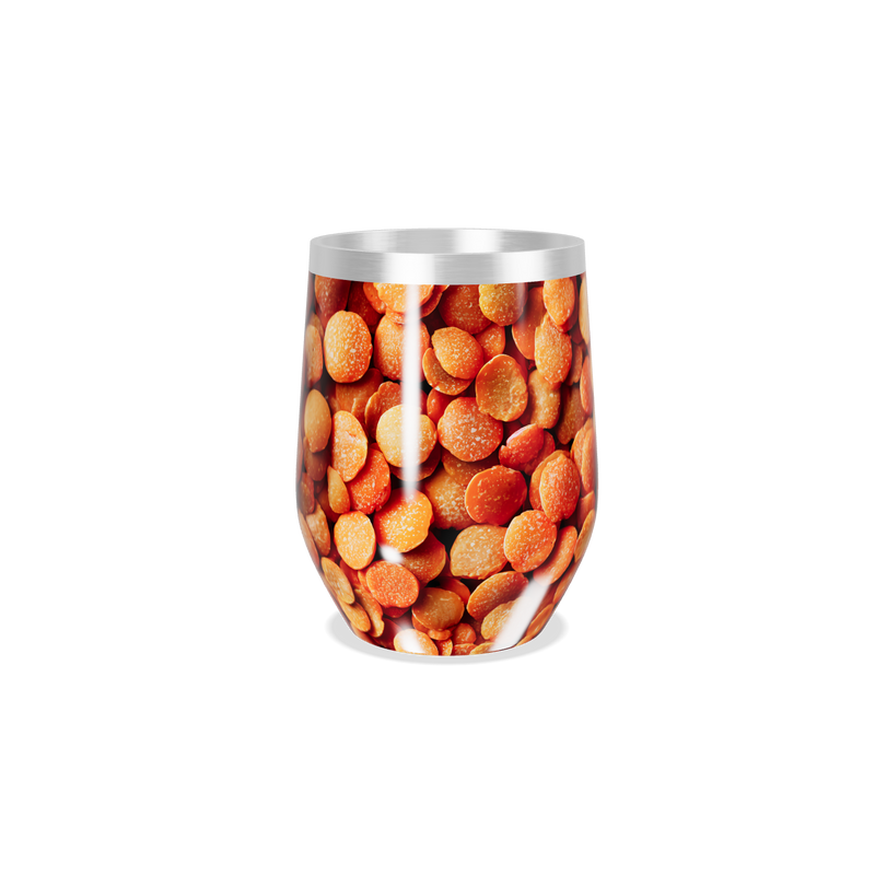 Copo Térmico Slim - Estampa Laranja Grãos