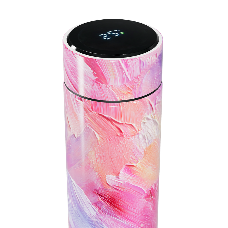 Garrafa Térmica Touch - Rosa Estampada Digital