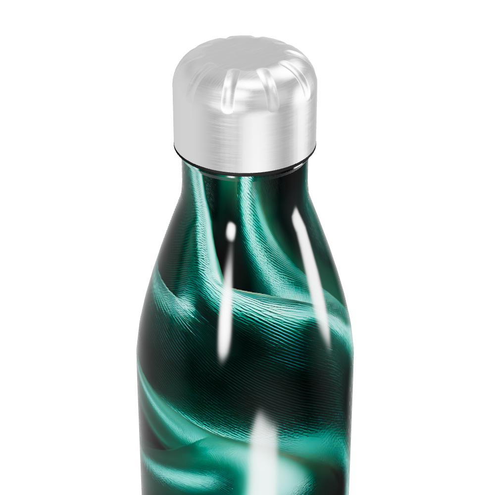 Garrafa Inox - Verde Marmorizada 500ml