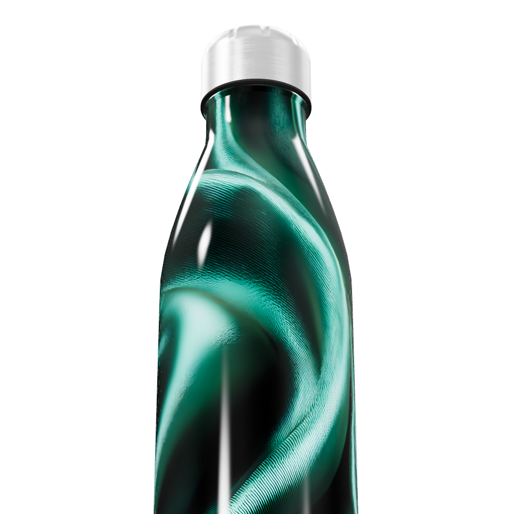 Garrafa Inox - Verde Marmorizada 500ml
