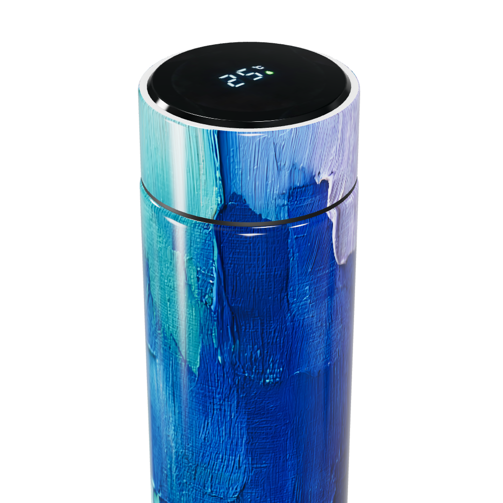 Garrafa Térmica Touch - Azul Artístico