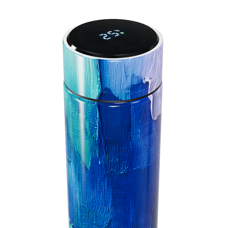 Garrafa Térmica Touch - Azul Artístico