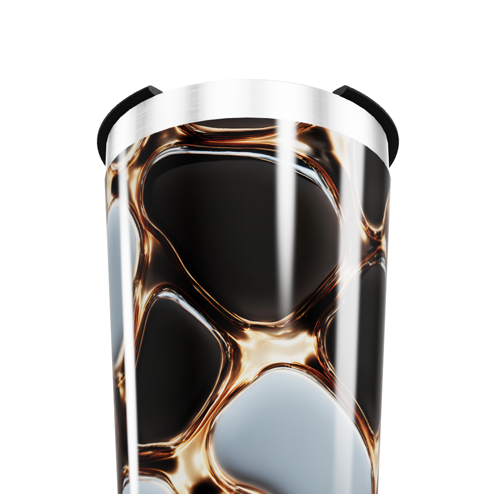 Copo Térmico - Aço com Estampa Abstrata