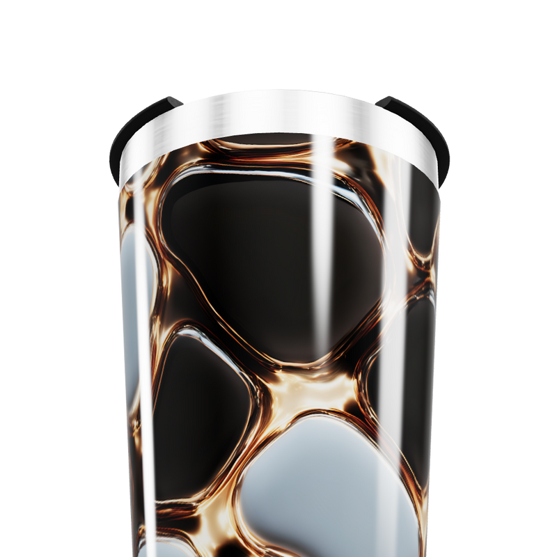 Copo Térmico - Aço com Estampa Abstrata