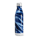 Garrafa Inox Azul - Efeito Mármore
