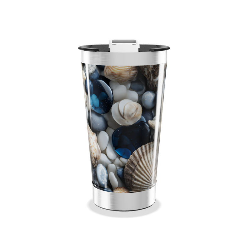 Copo Térmico - Estampa Conchas Oceânicas