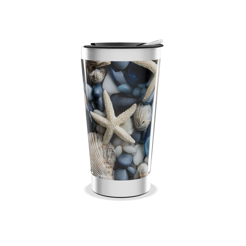 Copo Térmico - Estampa Conchas Oceânicas