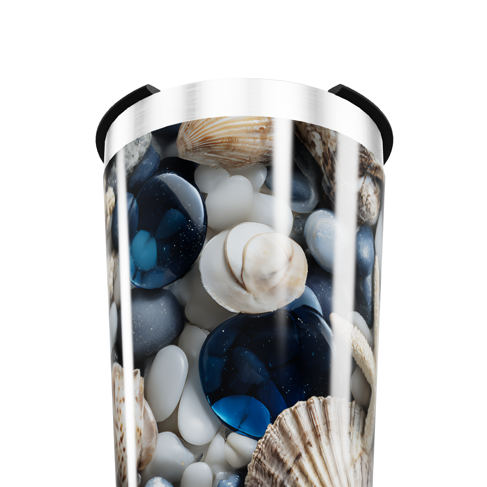 Copo Térmico - Estampa Conchas Oceânicas