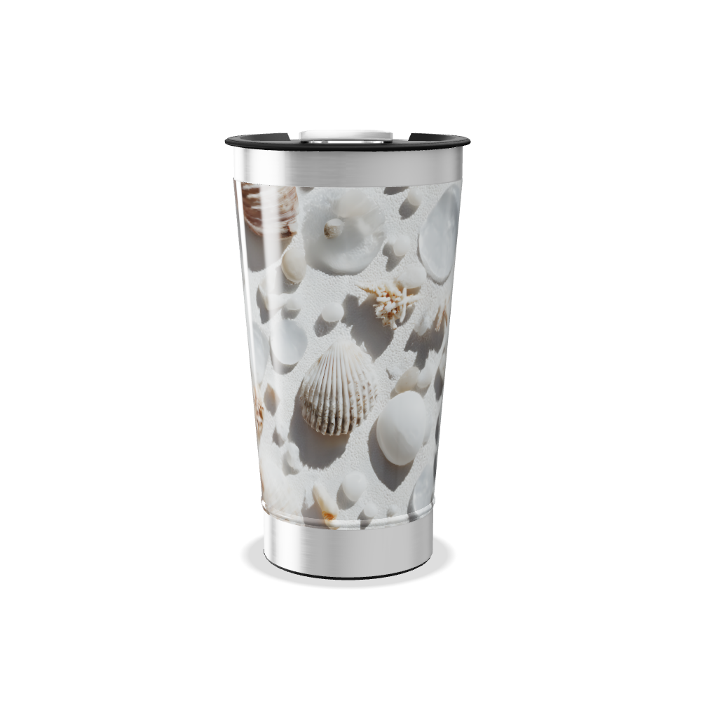 Copo Térmico - Estampa Conchas Marinhas