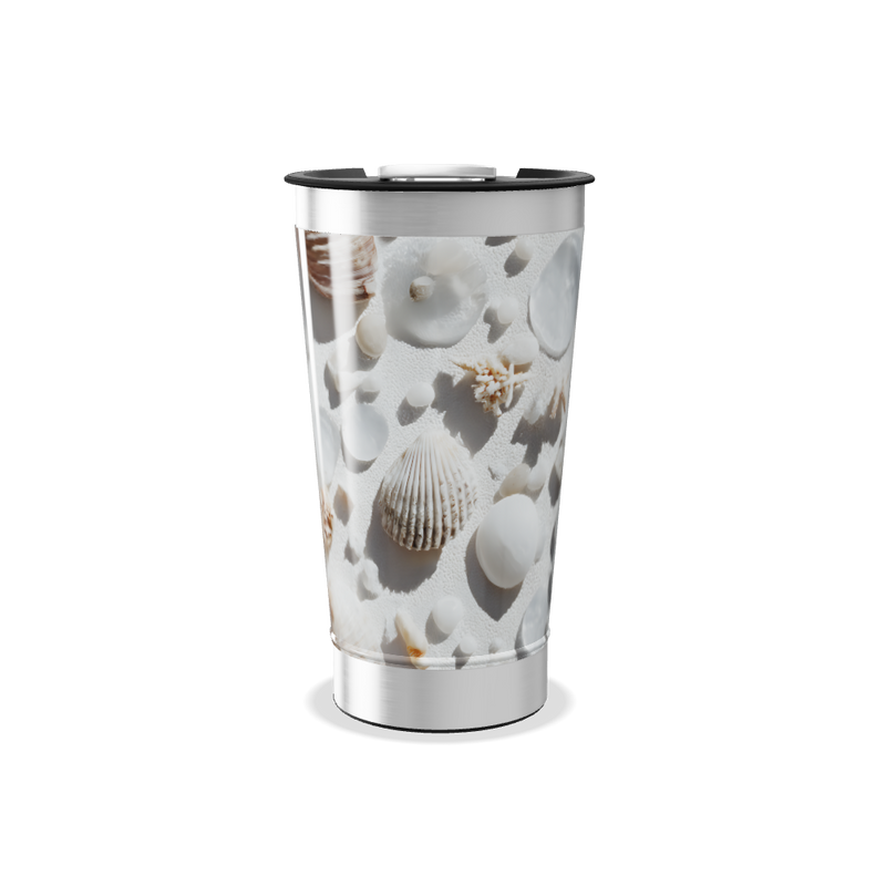 Copo Térmico - Estampa Conchas Marinhas
