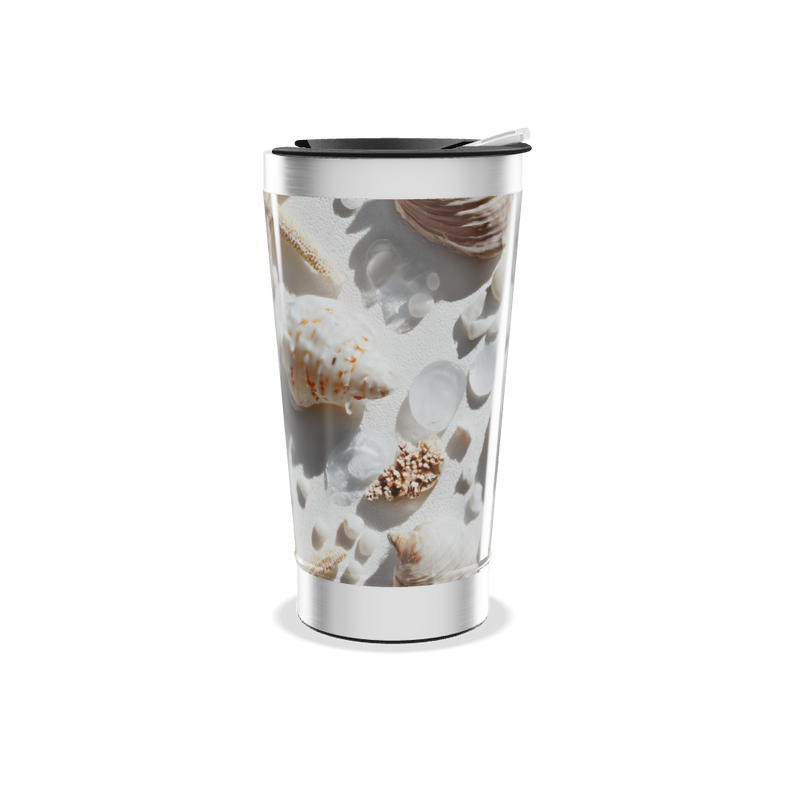 Copo Térmico - Estampa Conchas Marinhas