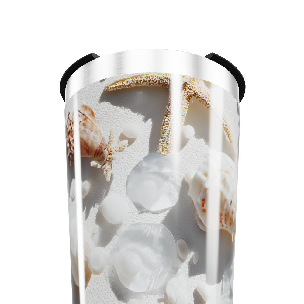 Copo Térmico - Estampa Conchas Marinhas