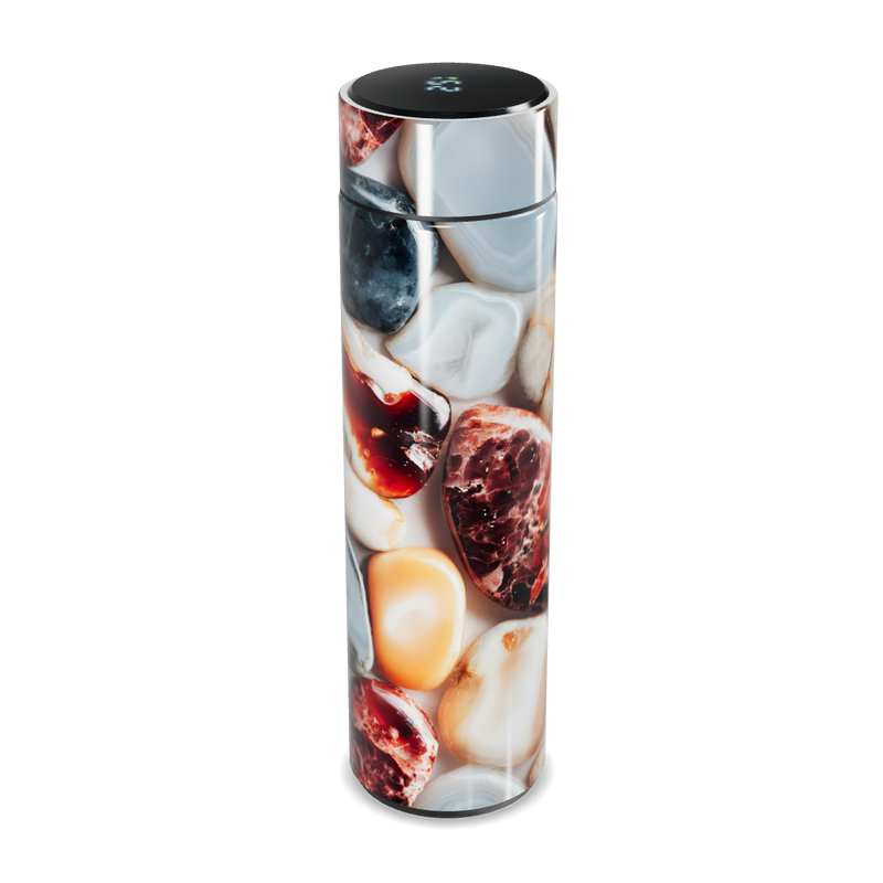 Garrafa Térmica Touch - Estampa Pedras Coloridas