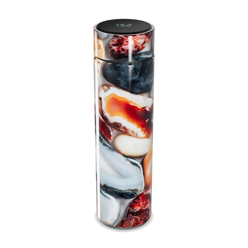 Garrafa Térmica Touch - Estampa Pedras Coloridas