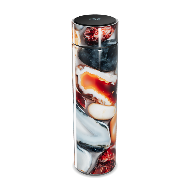 Garrafa Térmica Touch - Estampa Pedras Coloridas