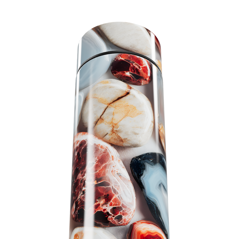 Garrafa Térmica Touch - Estampa Pedras Coloridas