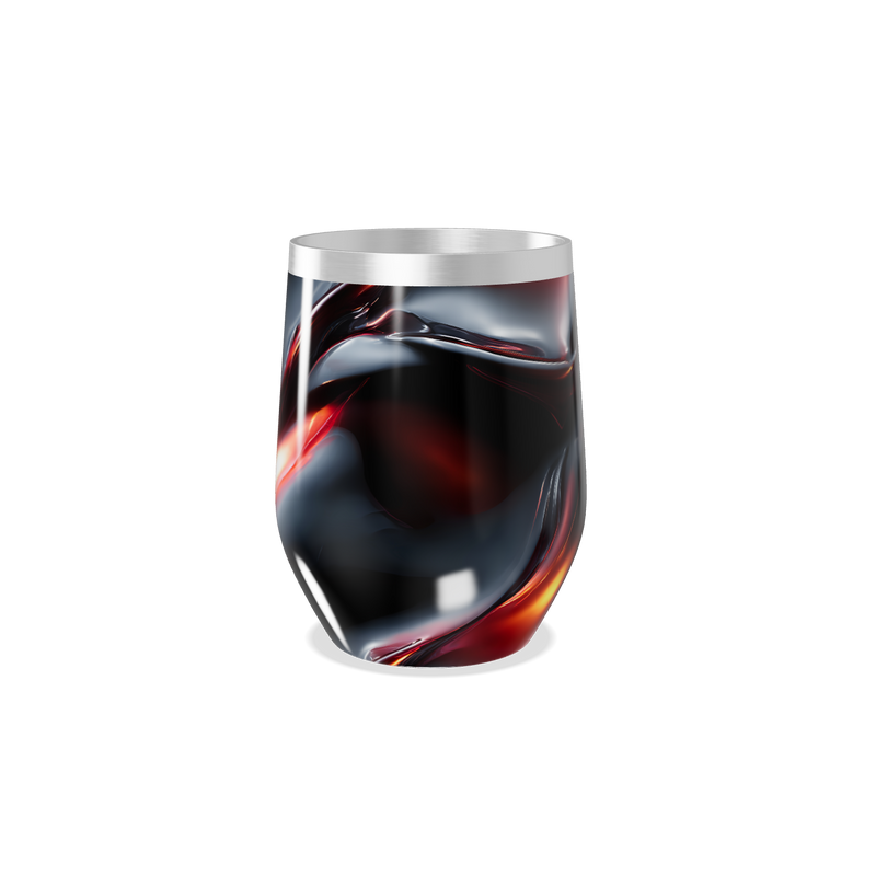 Copo Térmico Slim - Preto com Efeito Marmorizado