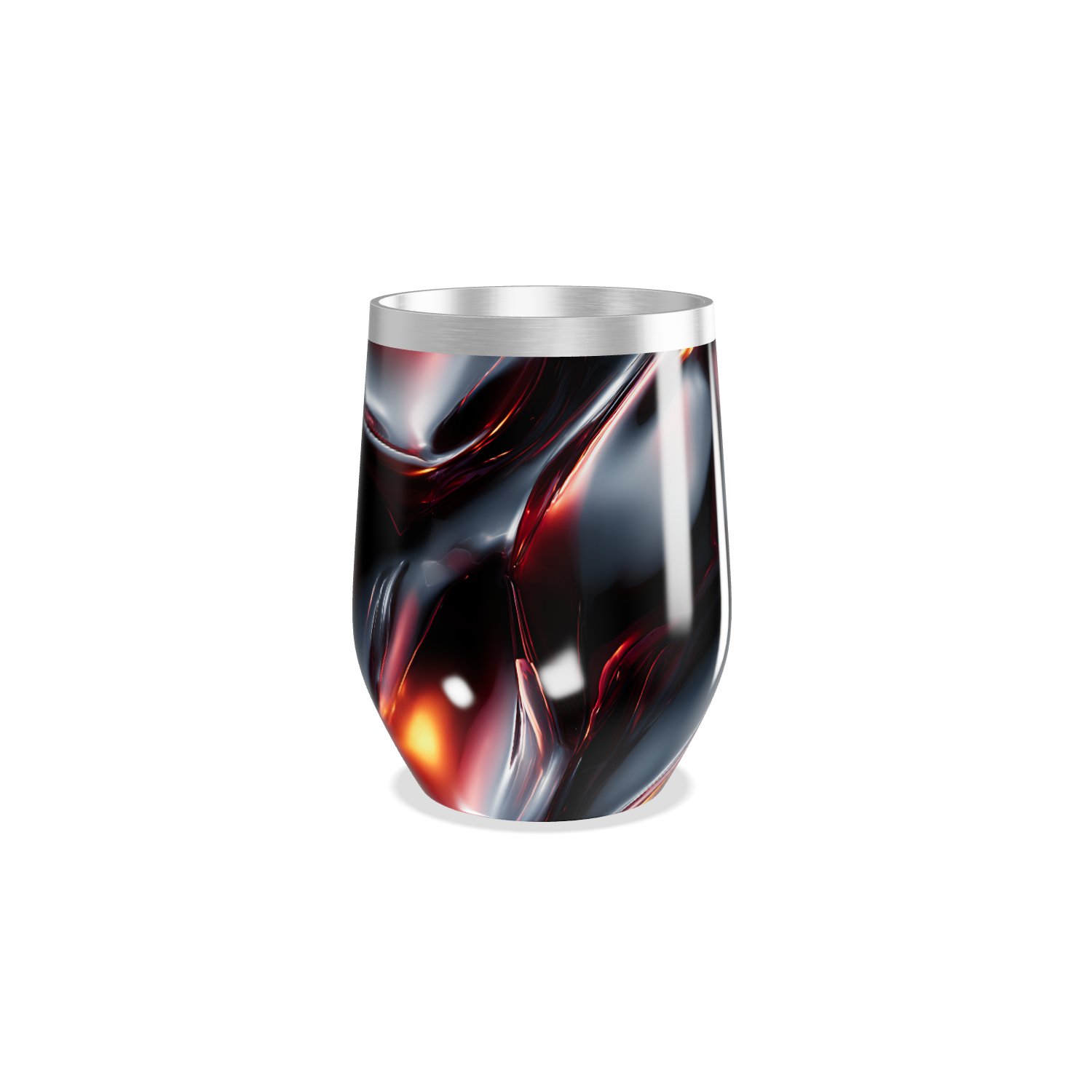 Copo Térmico Slim - Preto com Efeito Marmorizado