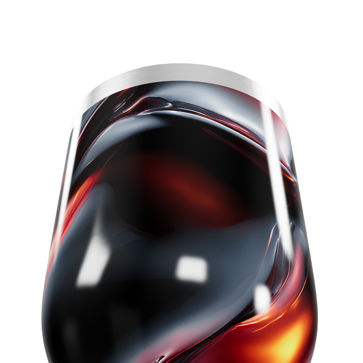 Copo Térmico Slim - Preto com Efeito Marmorizado