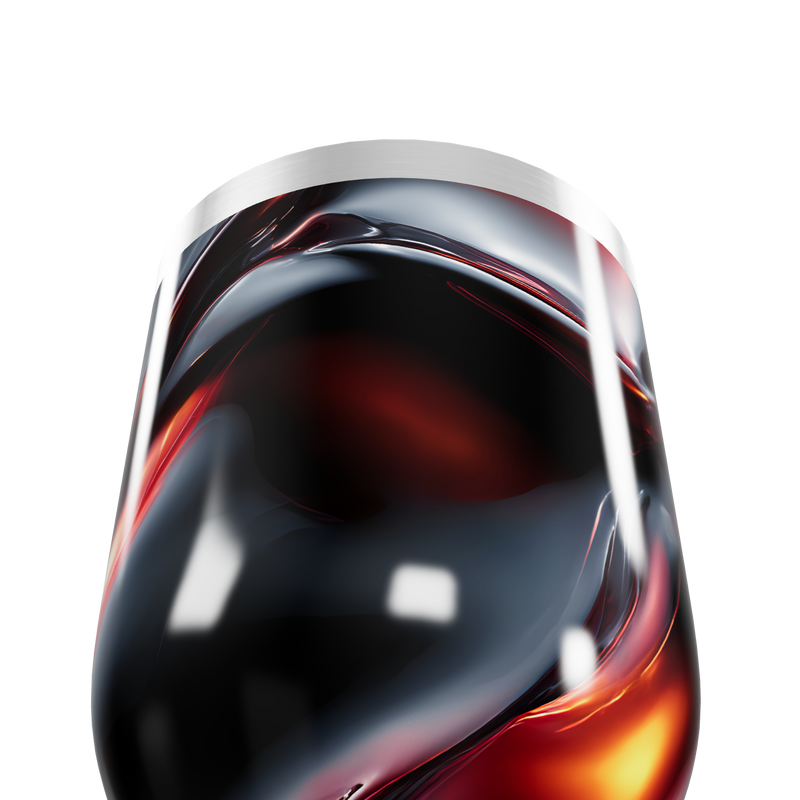 Copo Térmico Slim - Preto com Efeito Marmorizado