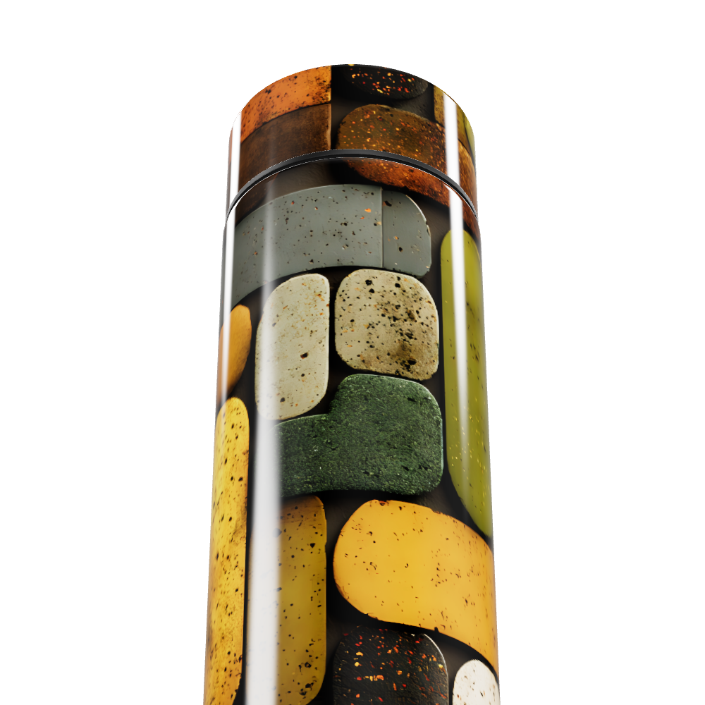 Garrafa Térmica Touch - Estampa Colorida Pedras