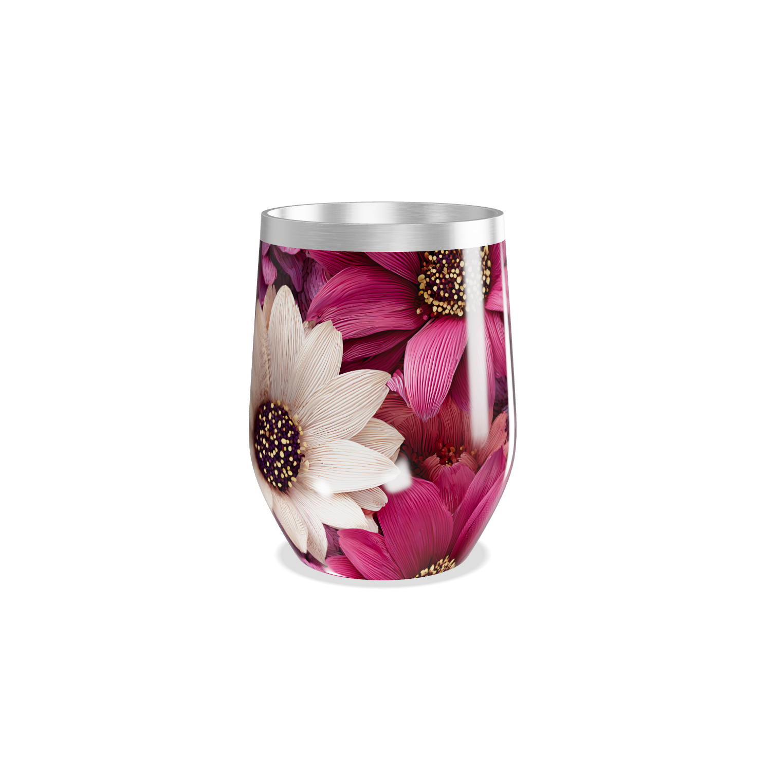 Copo Térmico Slim - Floral Colorido Aço Inox