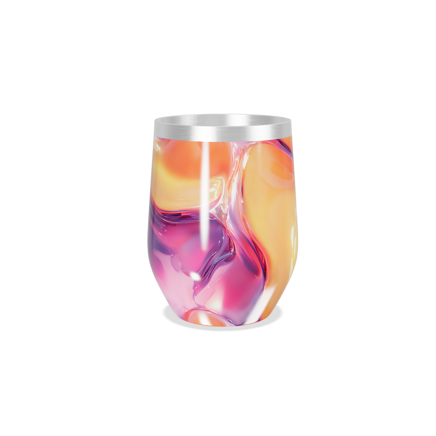 Copo Térmico Slim - Estampa Abstrata Colorida