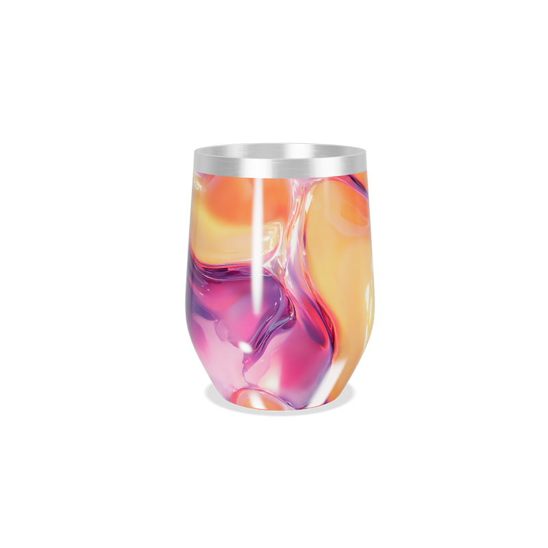 Copo Térmico Slim - Estampa Abstrata Colorida