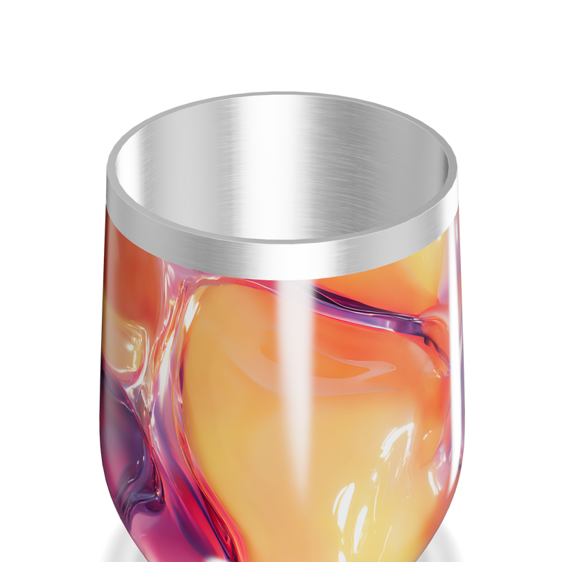 Copo Térmico Slim - Estampa Abstrata Colorida