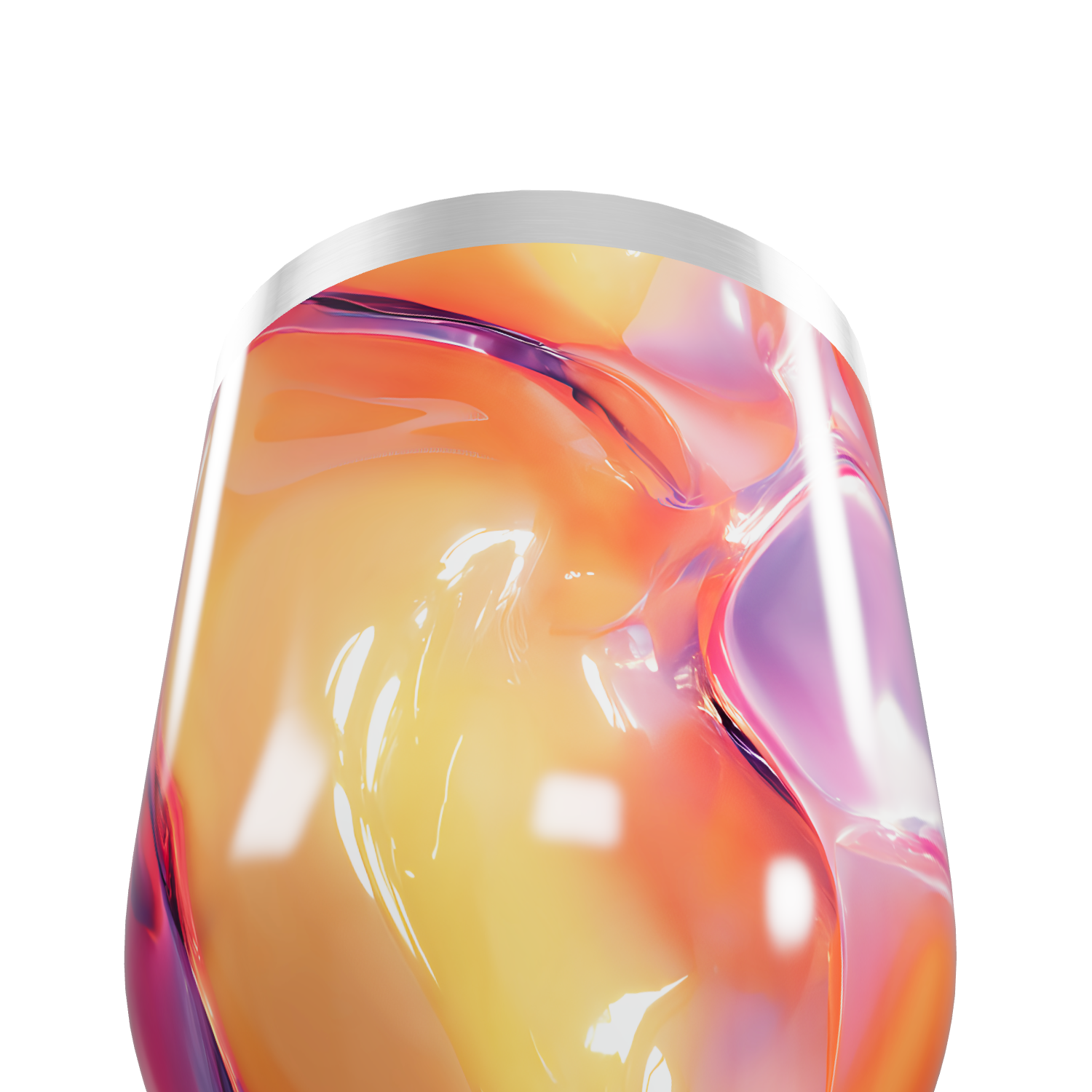 Copo Térmico Slim - Estampa Abstrata Colorida