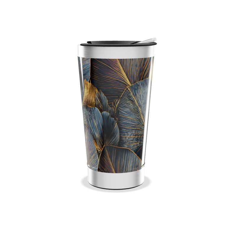 Copo Térmico - Folhas Douradas Aço Inox