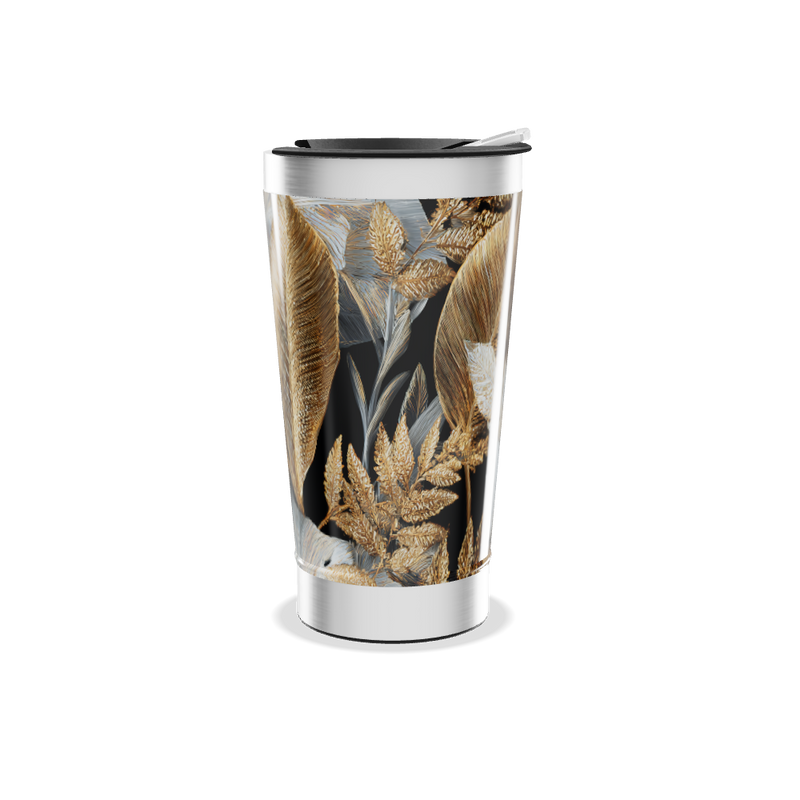 Copo Térmico - Folhagem Dourada