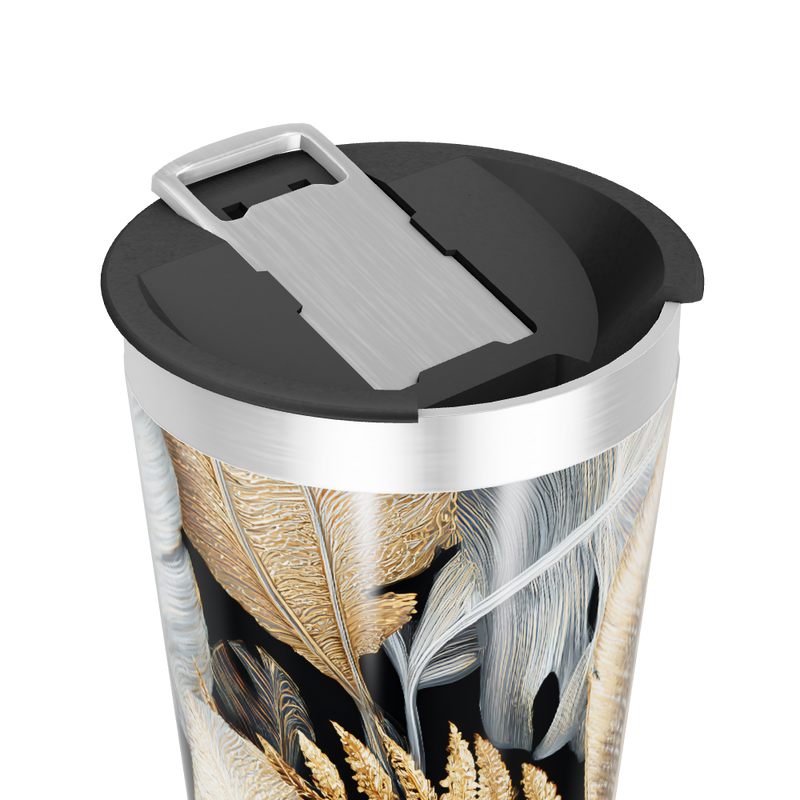 Copo Térmico - Folhagem Dourada