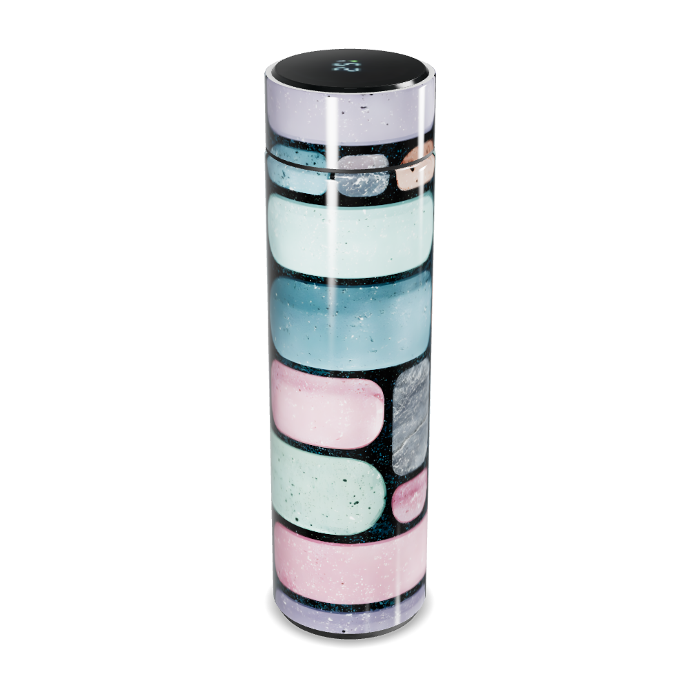 Garrafa Térmica Touch - Estampa Colorida Geométrica