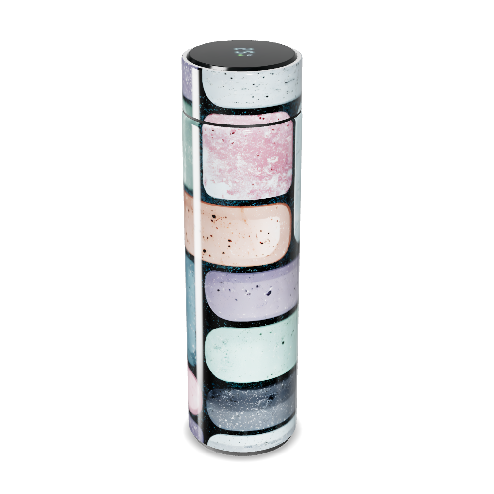 Garrafa Térmica Touch - Estampa Colorida Geométrica