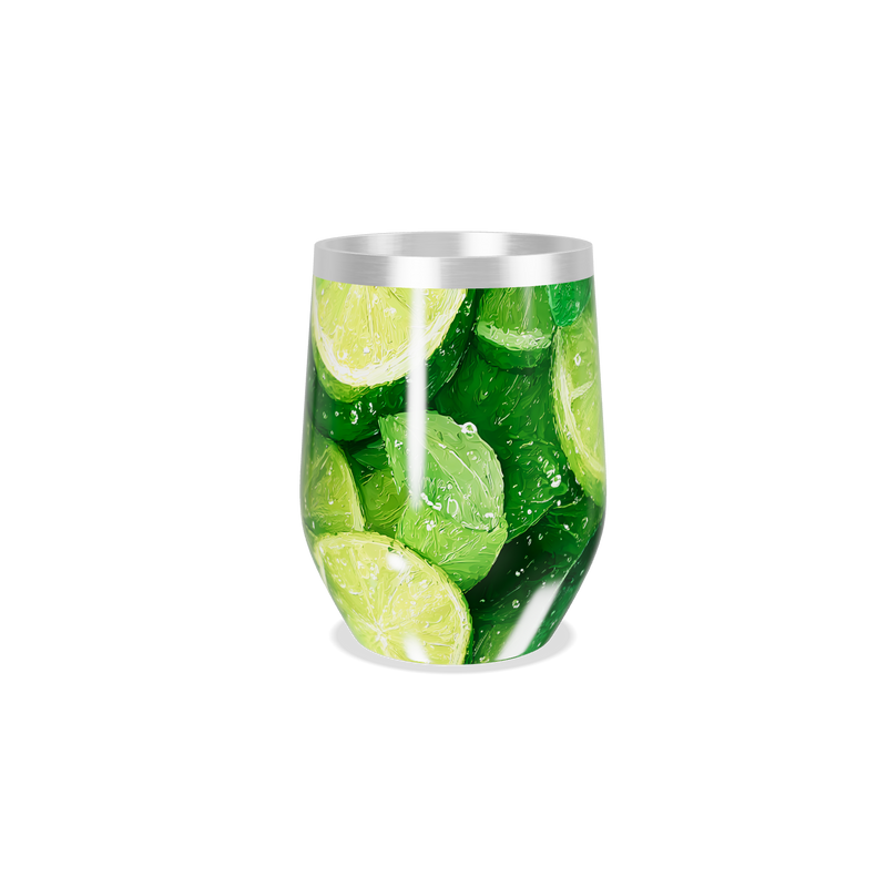 Copo Térmico Slim - Estampa Limão Verde