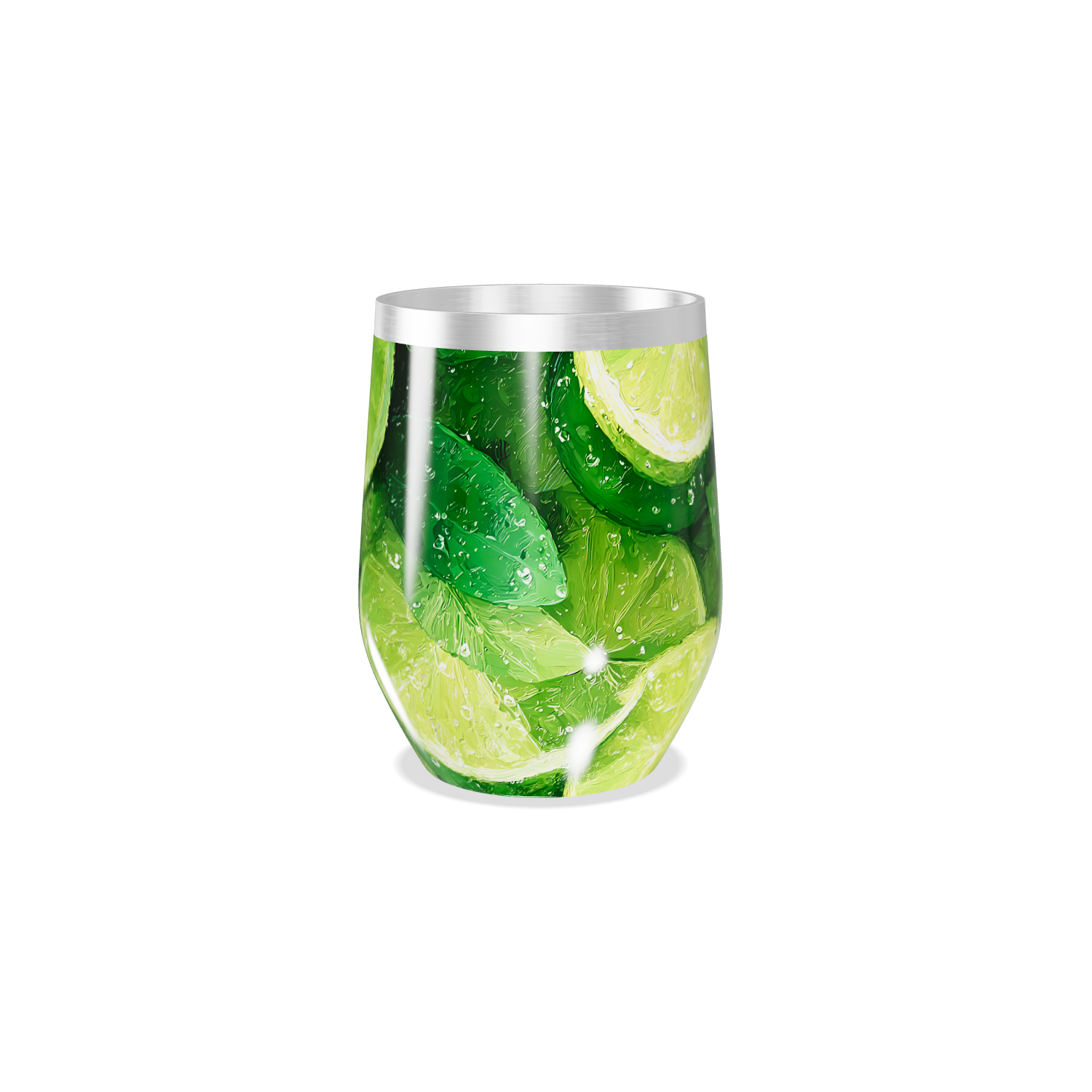 Copo Térmico Slim - Estampa Limão Verde